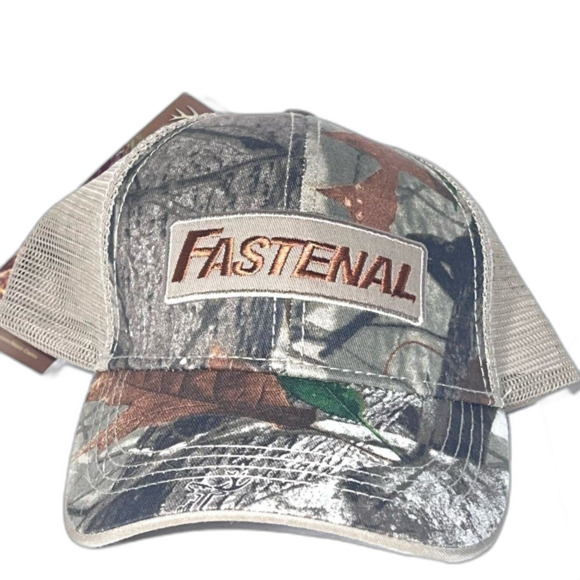 Fastenal hat by Next Camo adjustable tan mesh NWT - Picture 2 of 3